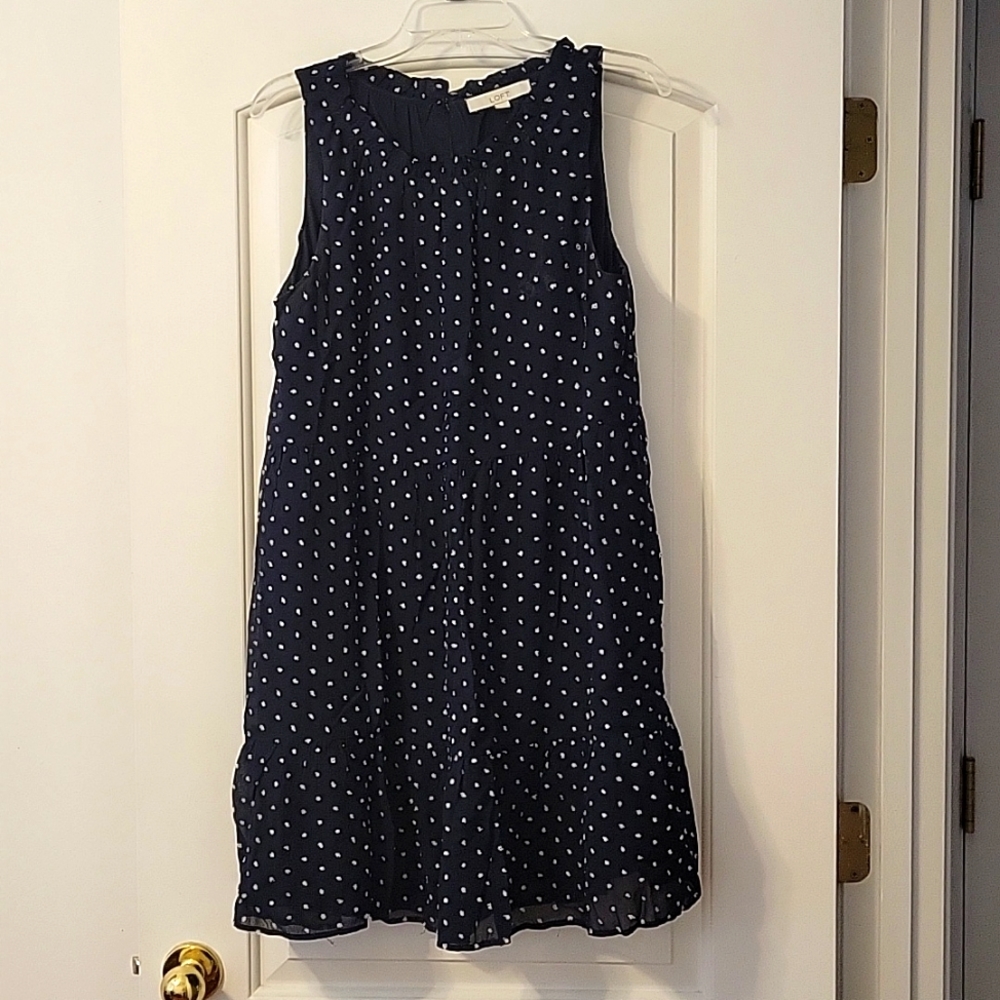 Loft Ruffle Swing Dress